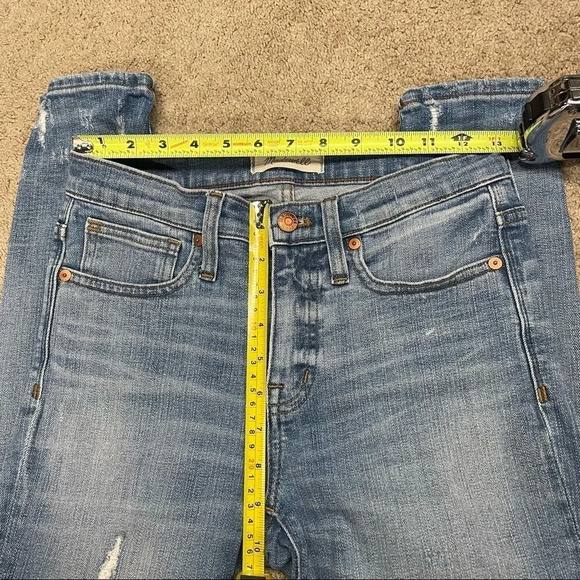 Madewell 9" High-Rise Skinny Jeans: Destructed-Hem Edition J0513 - Picture 11 of 16